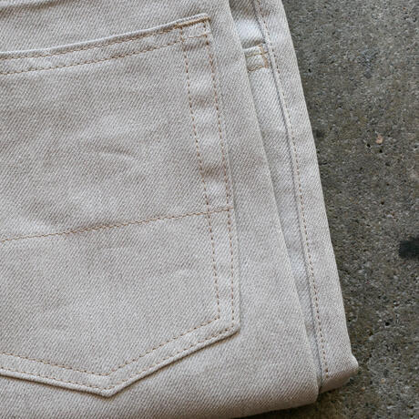 gustin #511 japan heavy linen 100 denim - natural