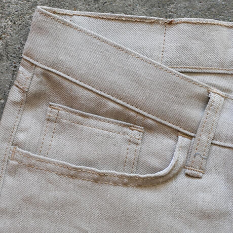 gustin #511 japan heavy linen 100 denim - natural