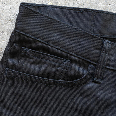 gustin #512 japan heavy linen 100 denim - double black