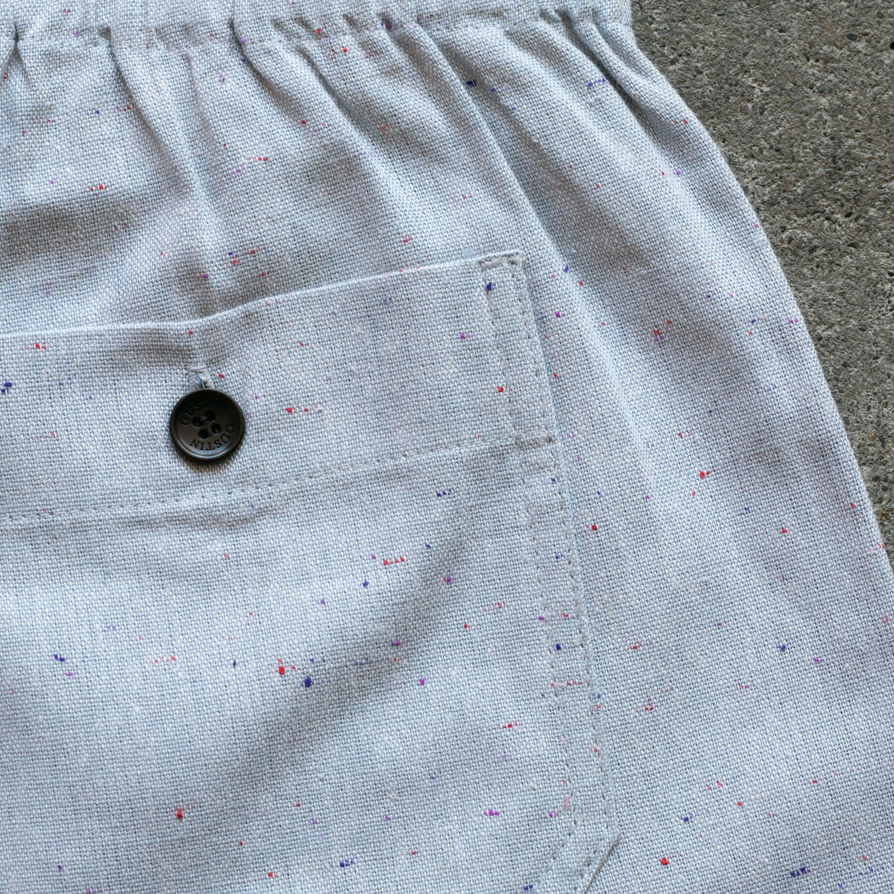gustin #131 slate rainbow nep shorts