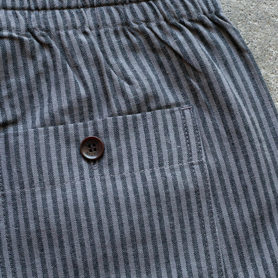 gustin #132 charcoal x titanium stripe shorts