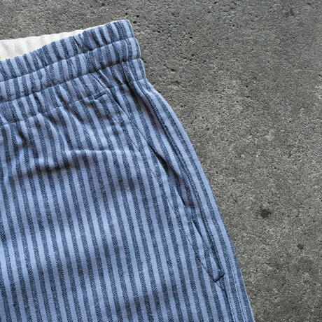 gustin #133 navy x cornflower stripe shorts