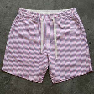 gustin #134 red x natural stripe shorts