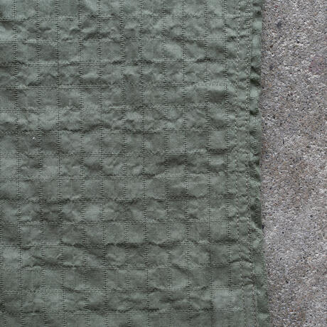 gustin #1362 japan organic dobby grid shirt - army