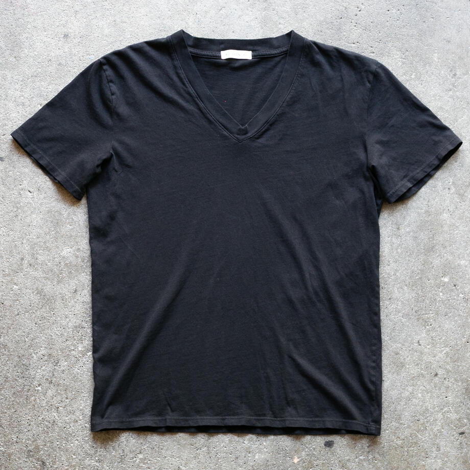 gustin v-neck t-shirt 2 pack - black