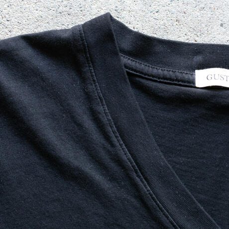 gustin v-neck t-shirt 2 pack - black