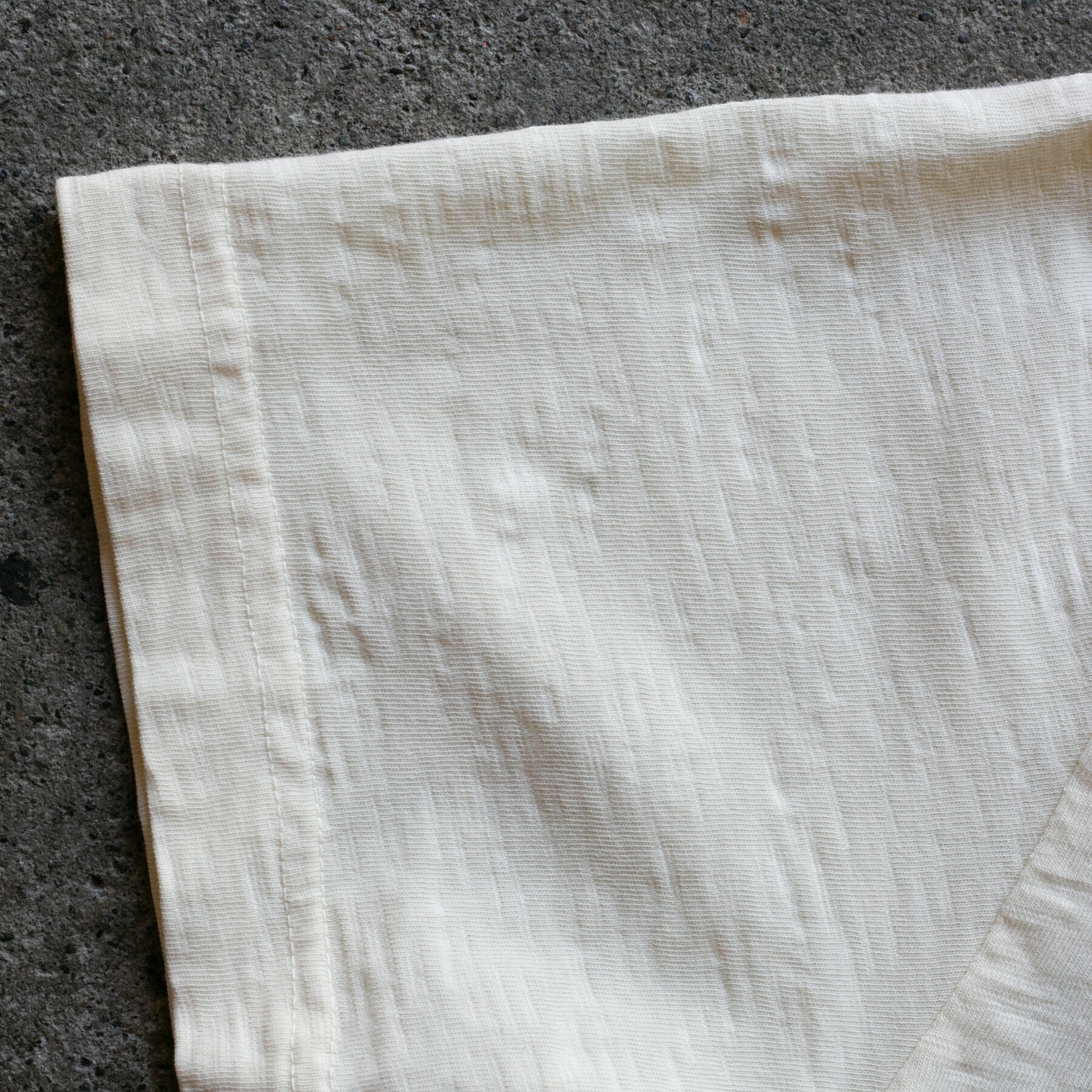 gustin american heavy slub t-shirt - natural