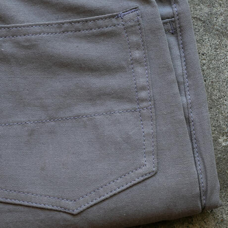 gustin #515 japan hemp gabardine 5 pocket - steel
