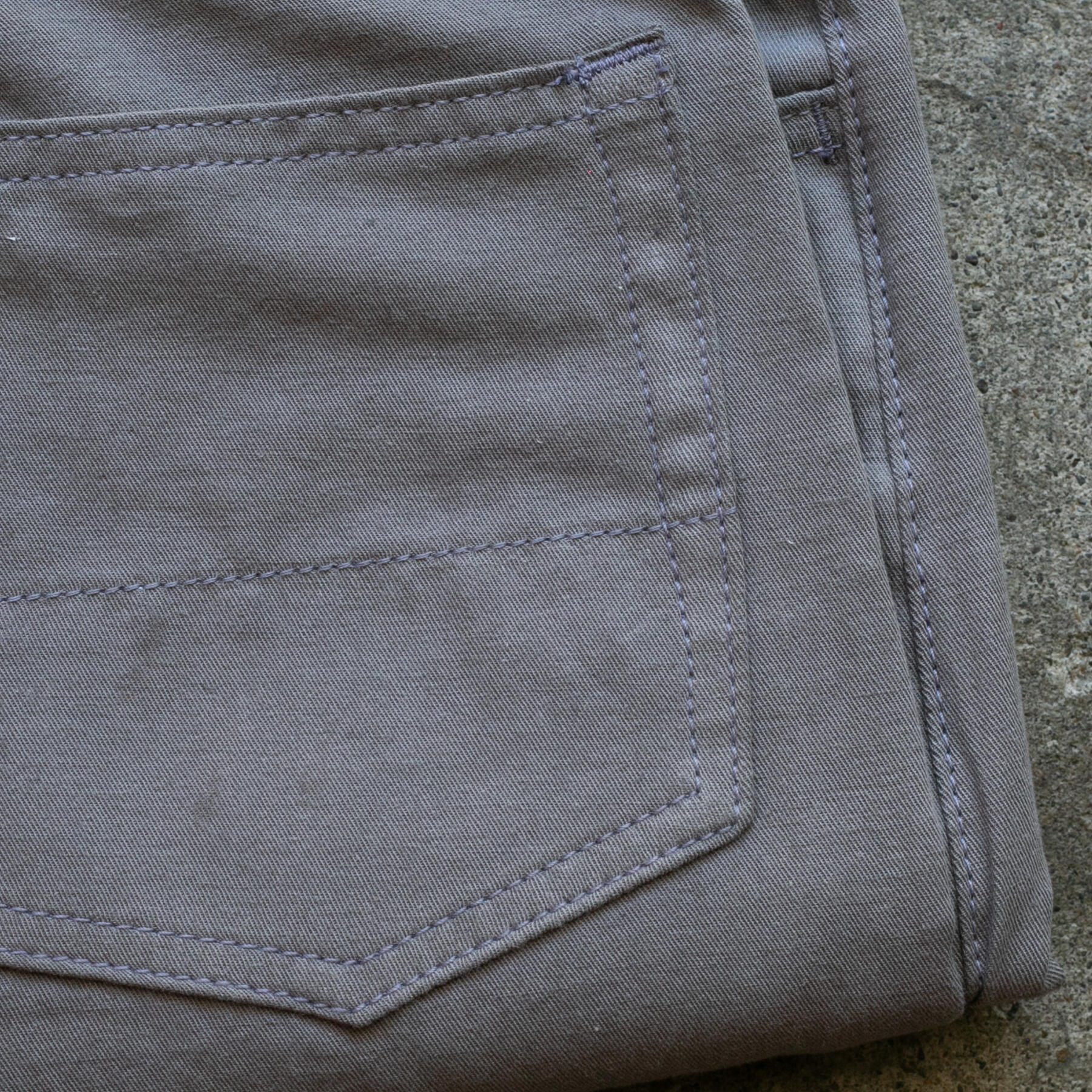 gustin #515 japan hemp gabardine 5 pocket - steel
