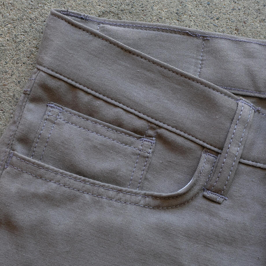 gustin #515 japan hemp gabardine 5 pocket - steel