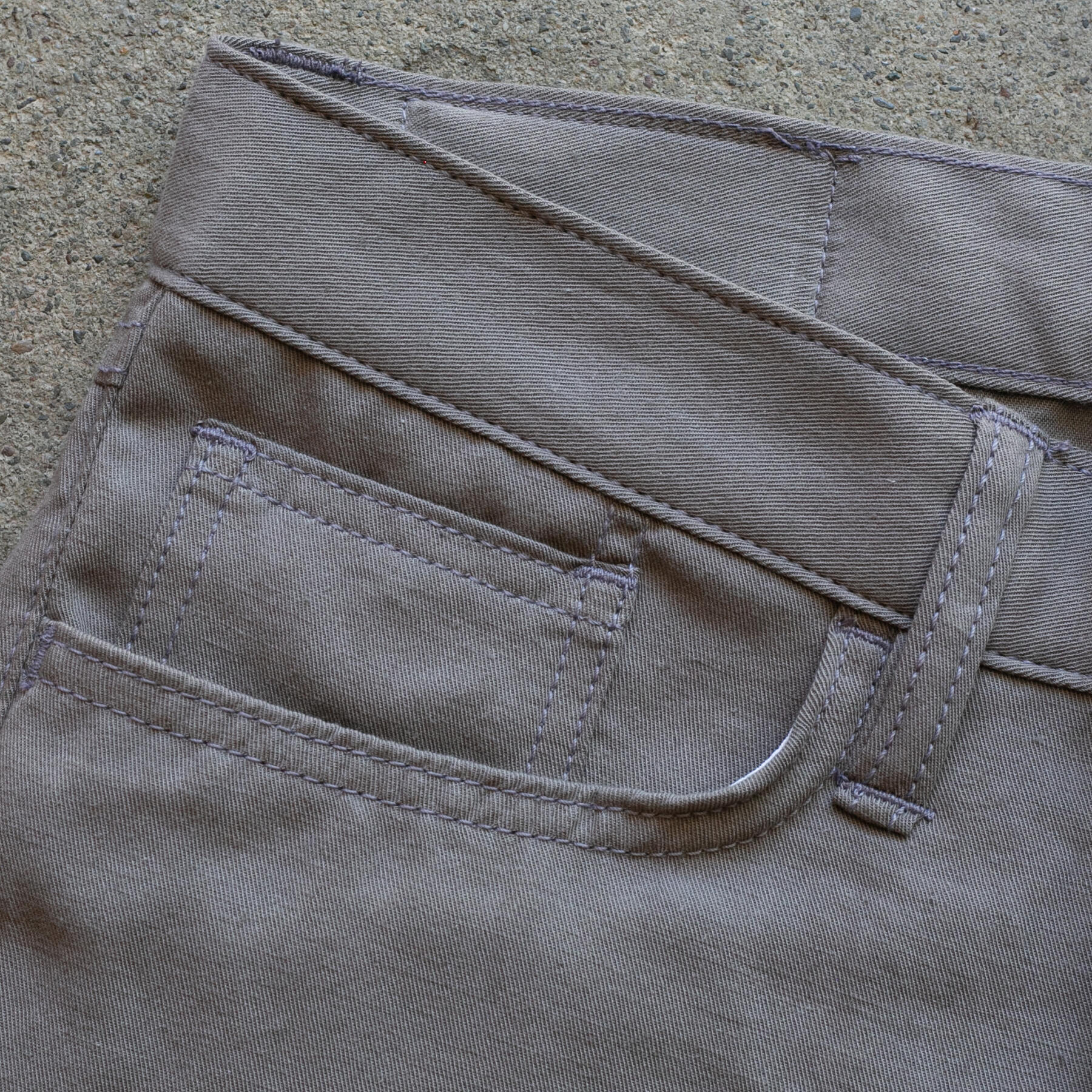 gustin #515 japan hemp gabardine 5 pocket - steel