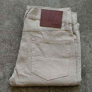 gustin #517 japan hemp gabardine 5 pocket - khaki