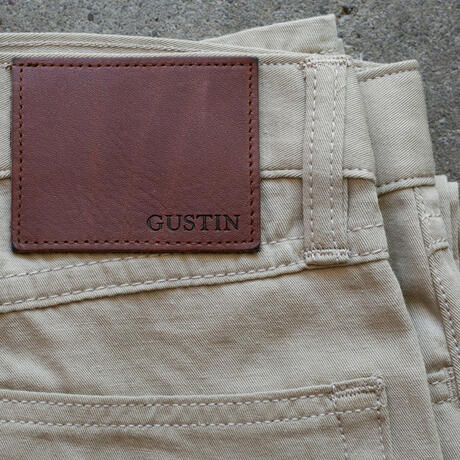 gustin #517 japan hemp gabardine 5 pocket - khaki