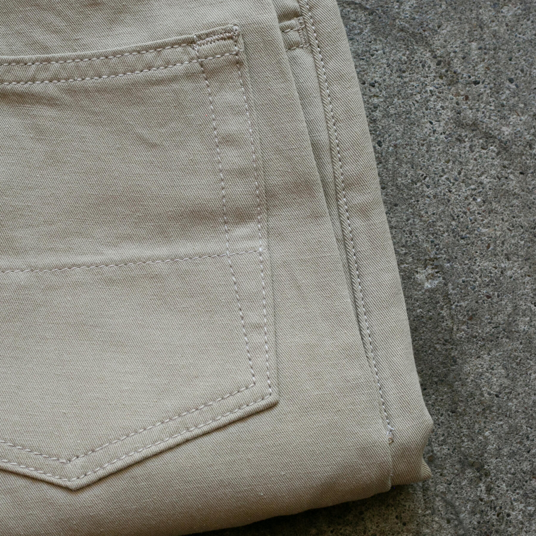 gustin #517 japan hemp gabardine 5 pocket - khaki