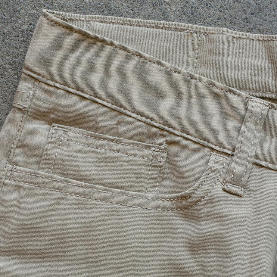 gustin #517 japan hemp gabardine 5 pocket - khaki