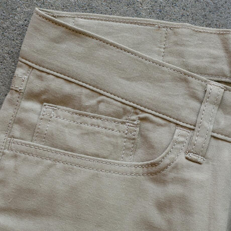 gustin #517 japan hemp gabardine 5 pocket - khaki