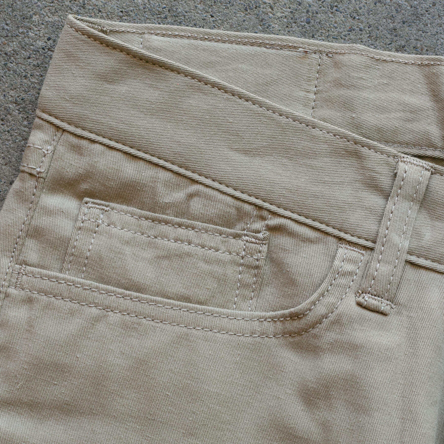 gustin #517 japan hemp gabardine 5 pocket - khaki