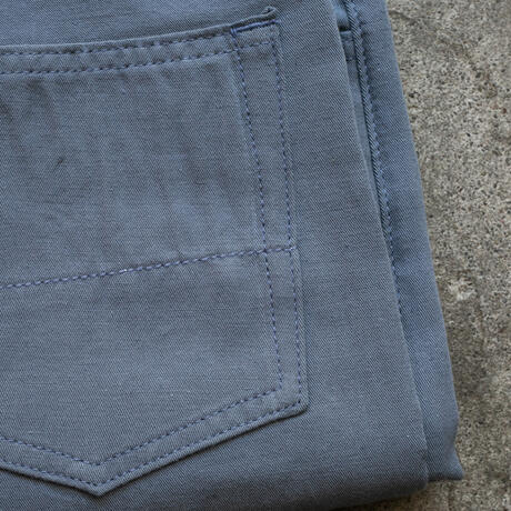 gustin #518 japan hemp gabardine 5 pocket - dusk blue