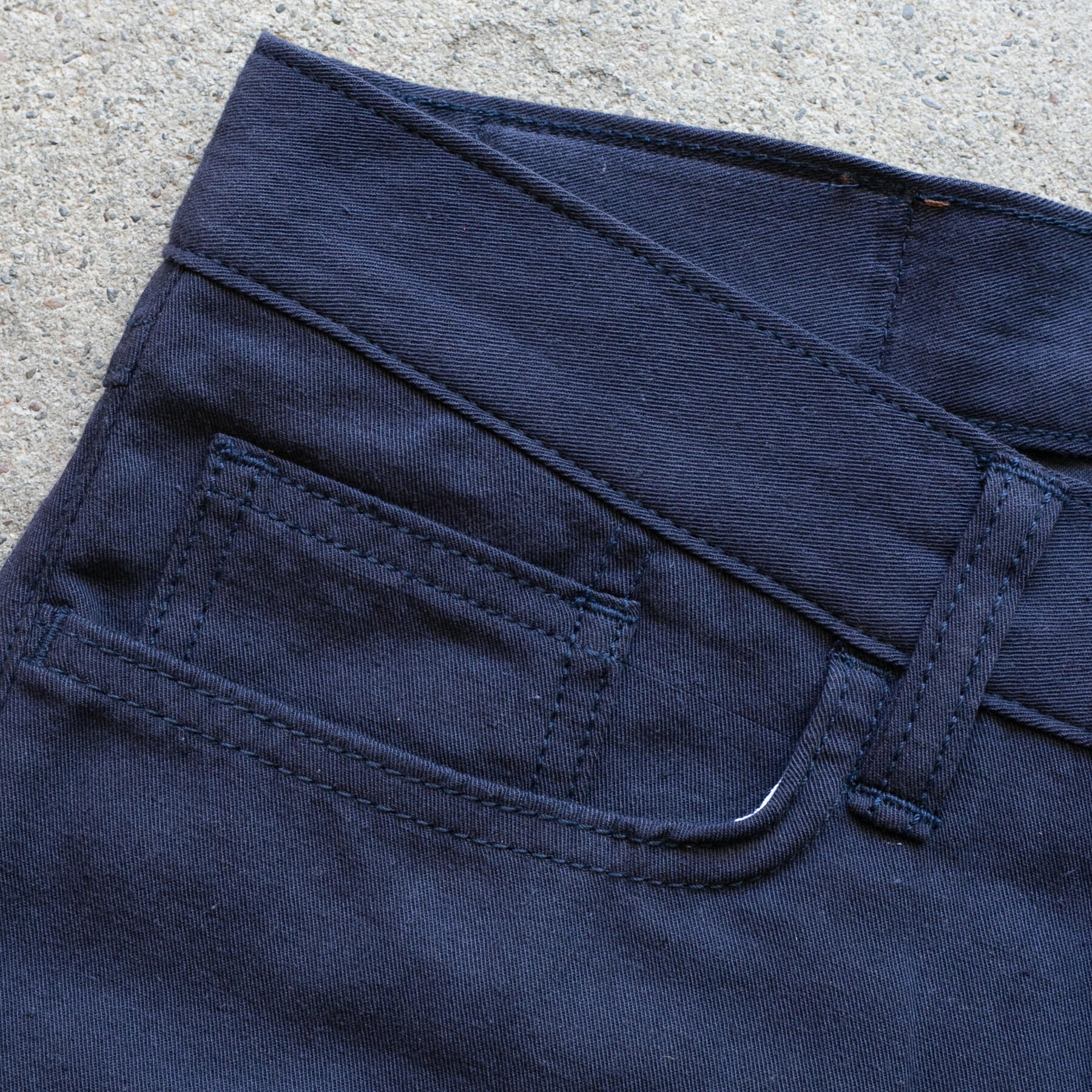 gustin #519 japan hemp gabardine 5 pocket - navy