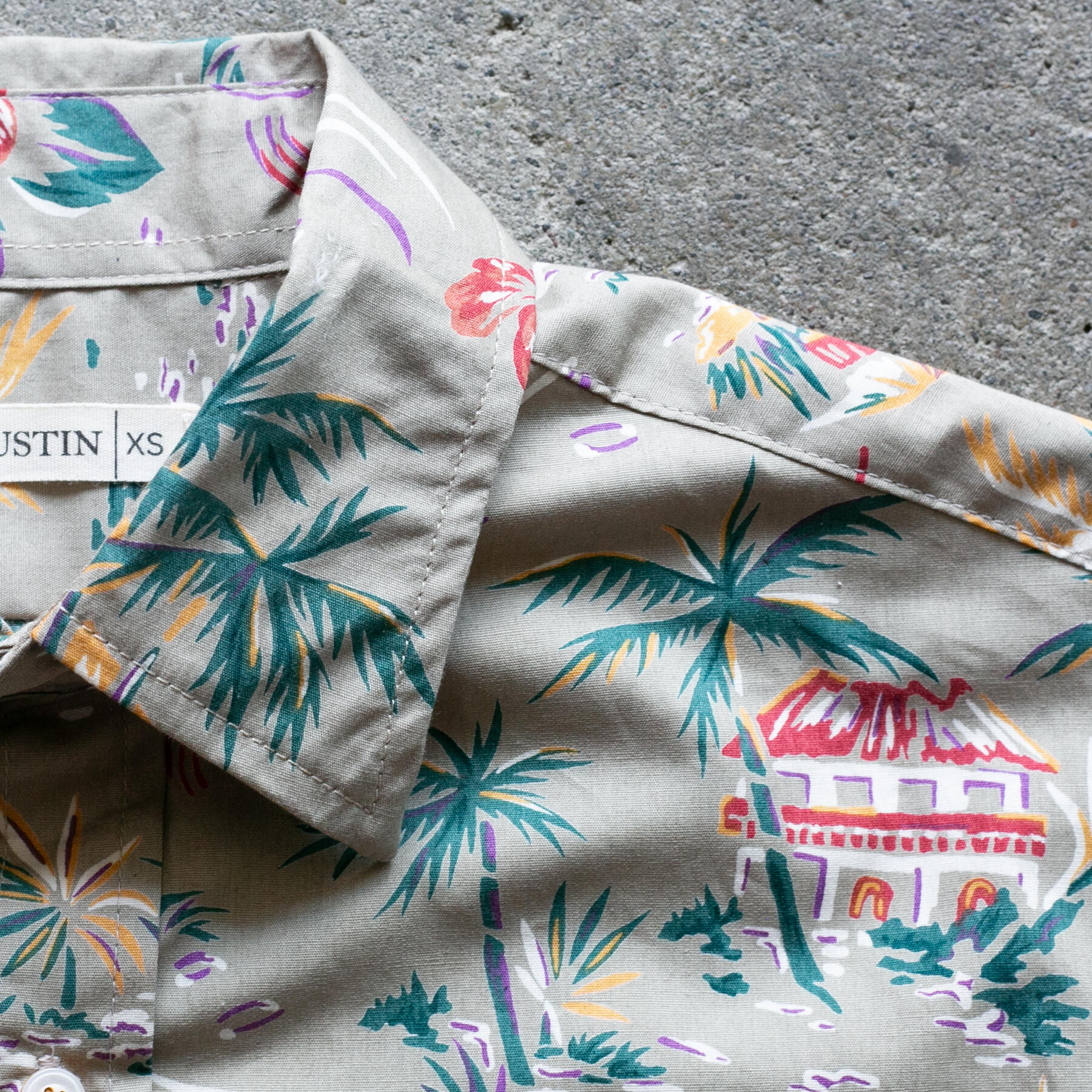 gustin #1367 retro aloha shirt - od