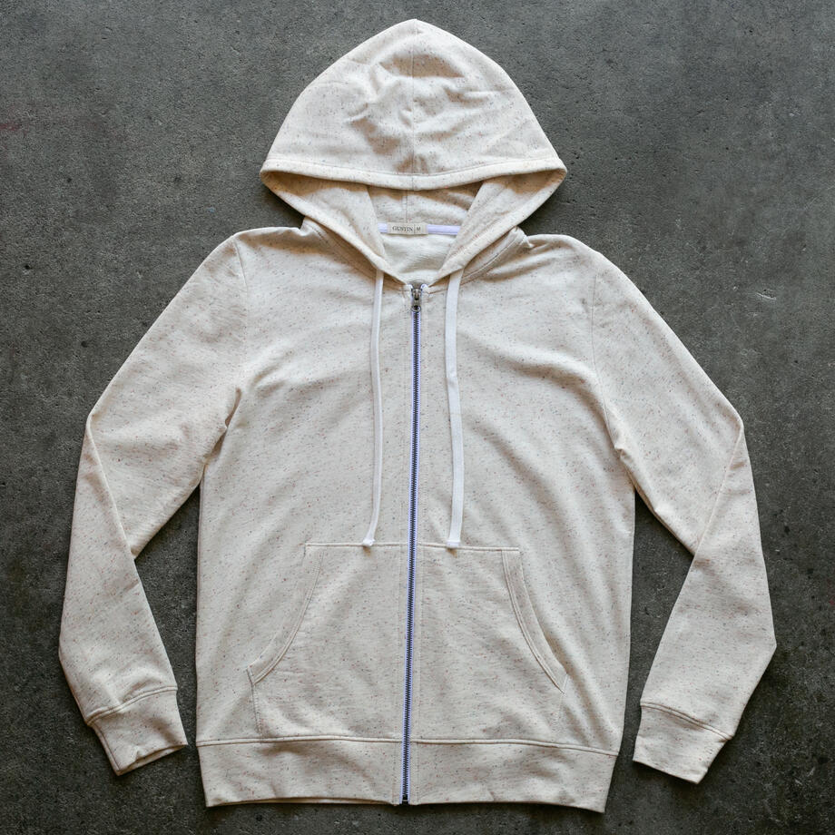 gustin rainbow nep baby terry zip hoodie