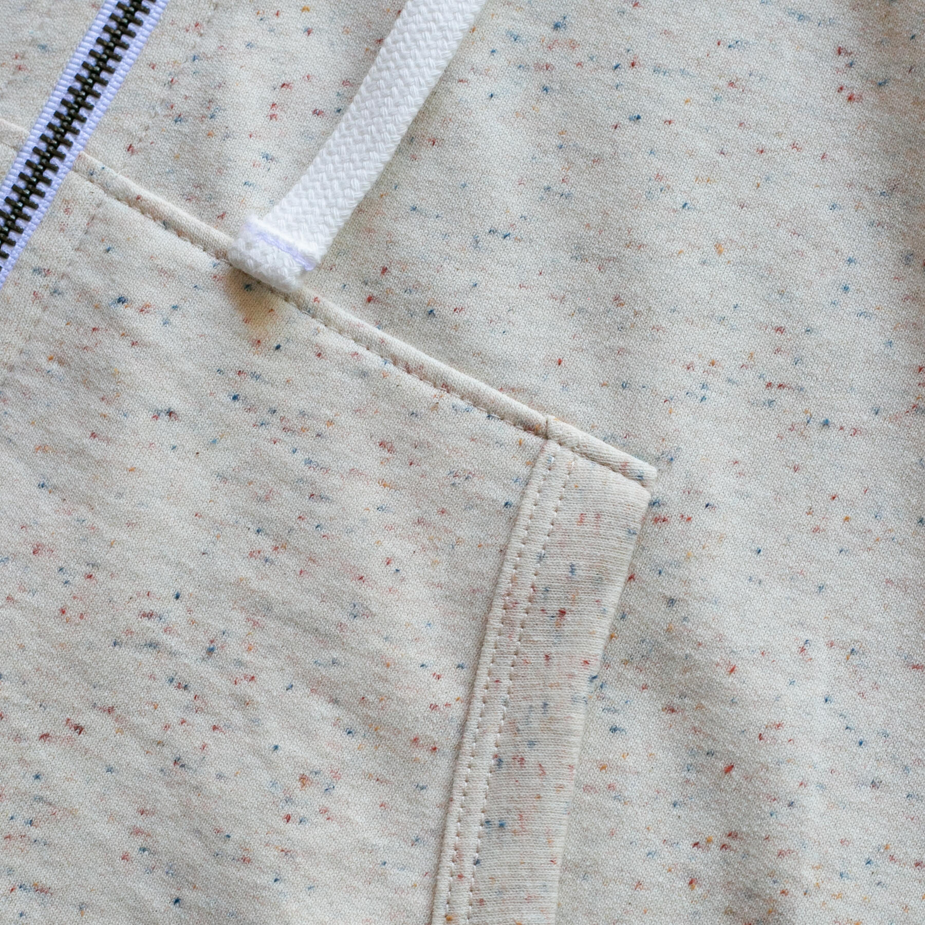 gustin rainbow nep baby terry zip hoodie