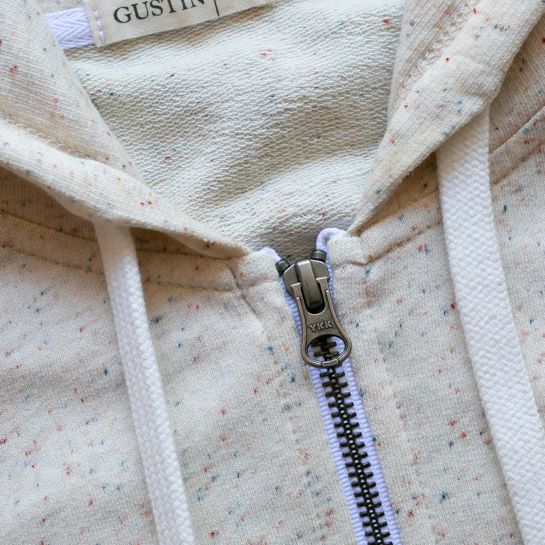 gustin rainbow nep baby terry zip hoodie