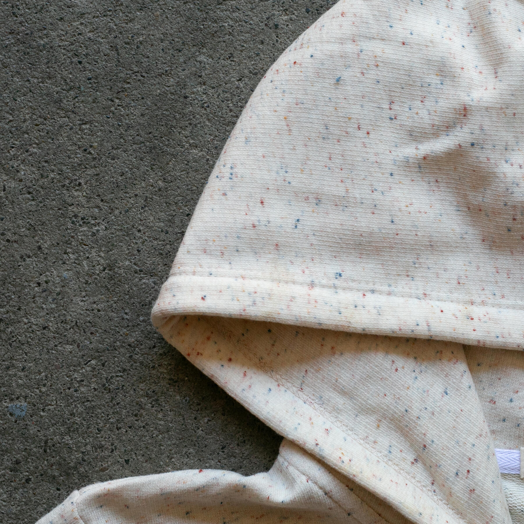 gustin rainbow nep baby terry zip hoodie