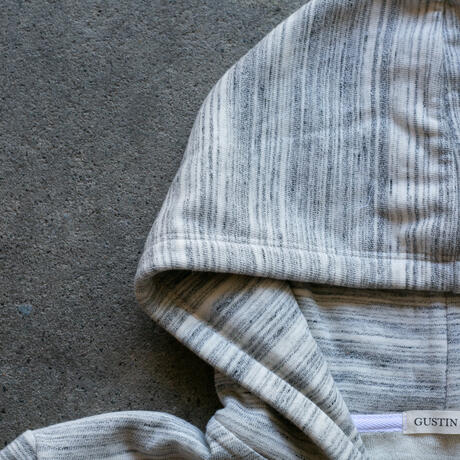 gustin twisted yarn zip hoodie