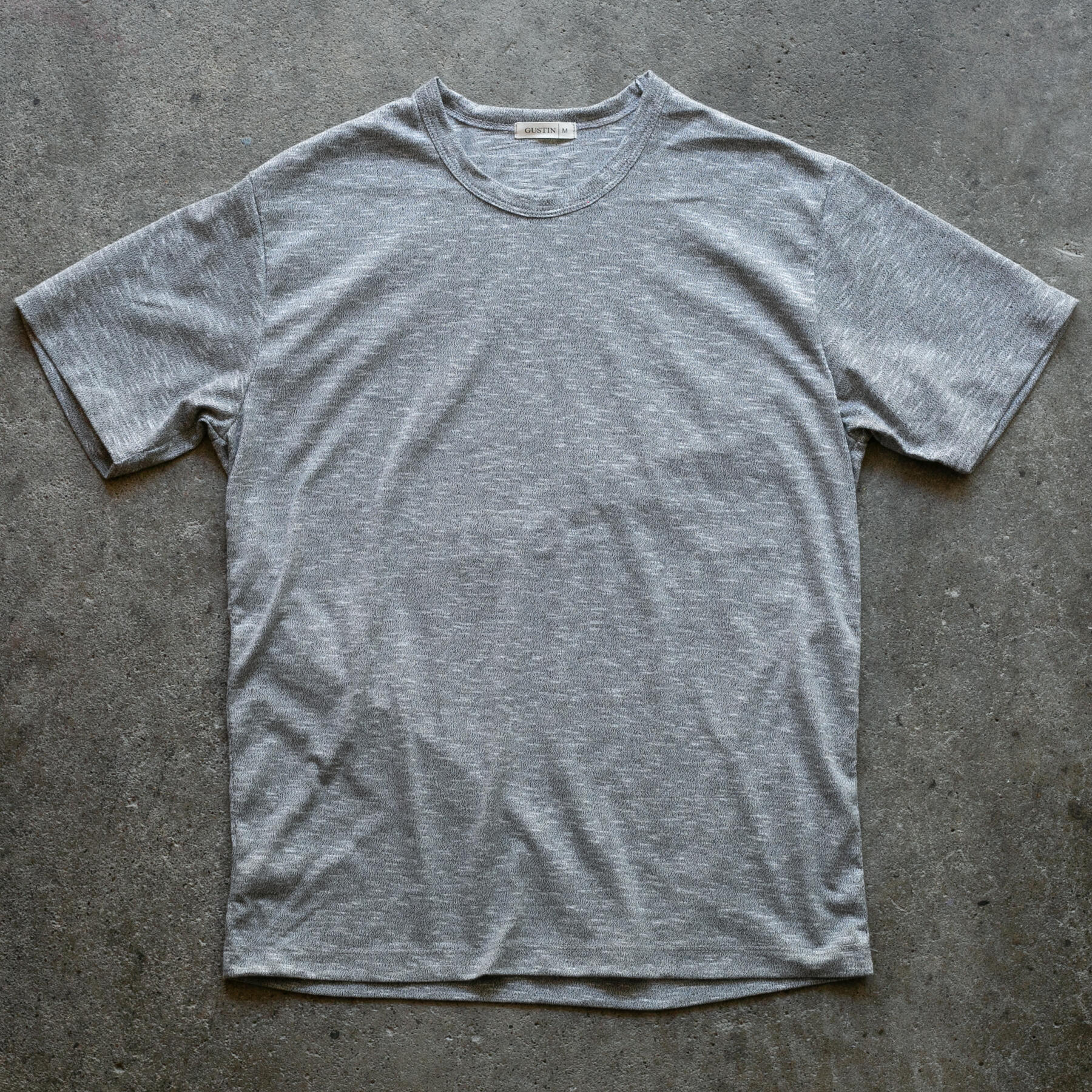 gustin salt & pepper melange t-shirt 2 pack
