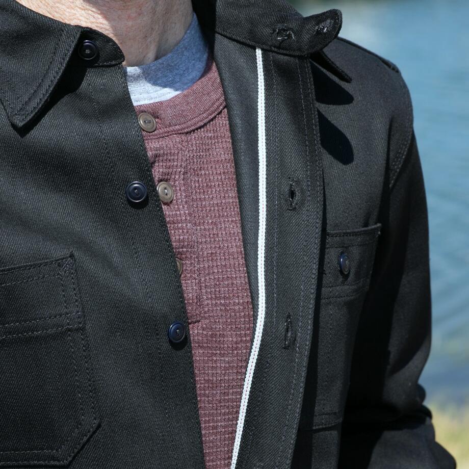 gustin #5 heavy black workshirt
