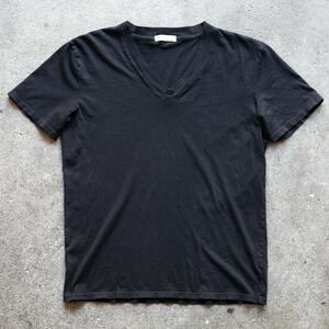 gustin v-neck t-shirt 2 pack - black