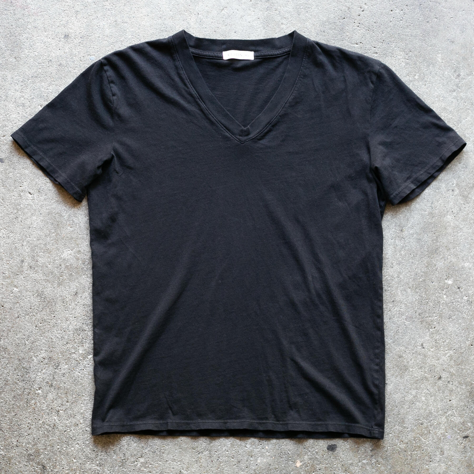 gustin v-neck t-shirt 2 pack - black