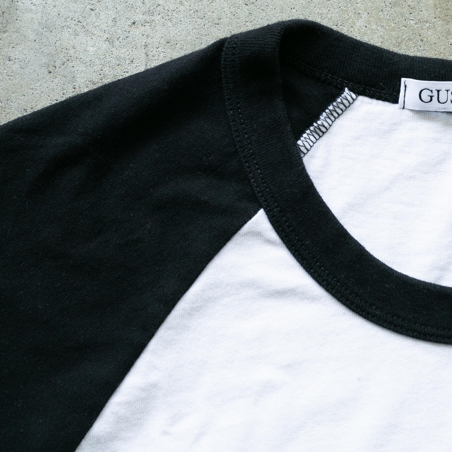 gustin baseball tee white-black