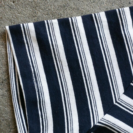gustin japan heavy retro stripe t-shirt - navy