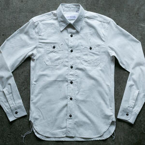 gustin #194 rainbow nep chambray workshirt
