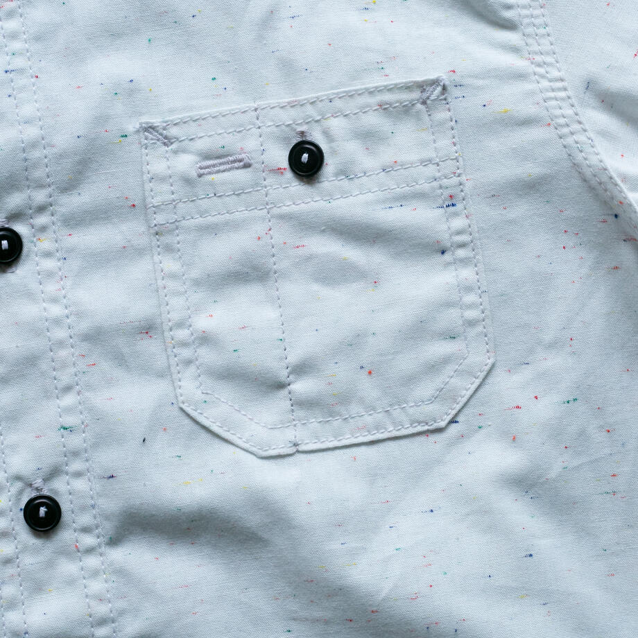 gustin #194 rainbow nep chambray workshirt