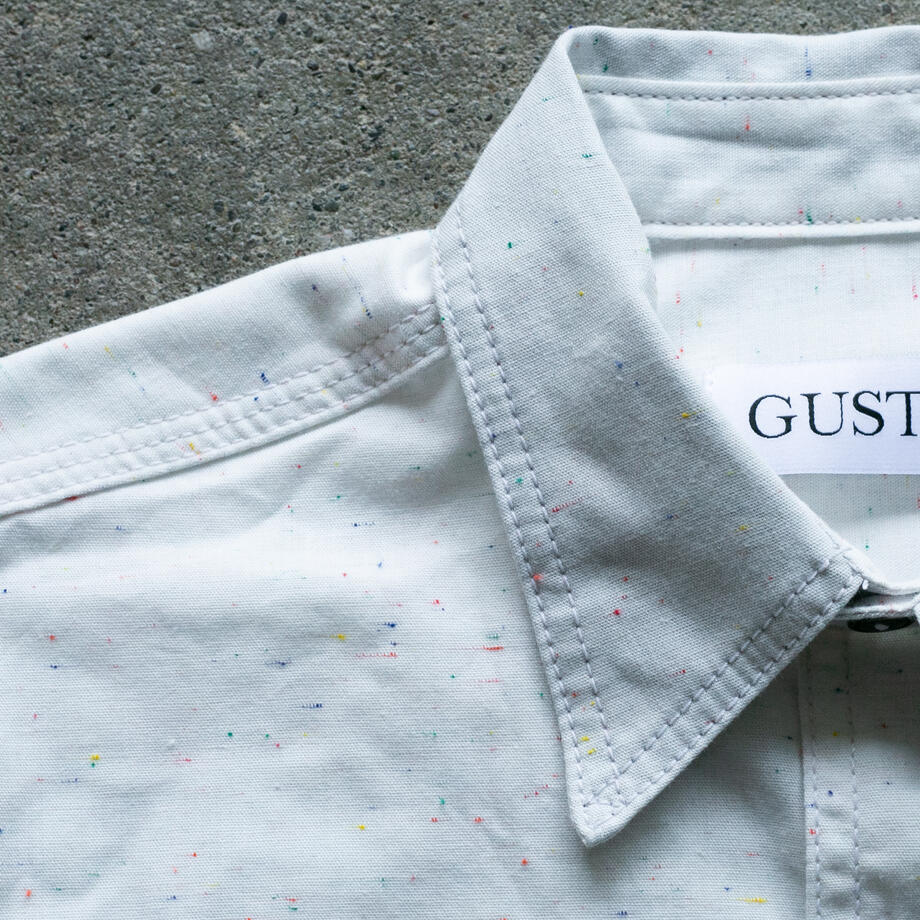 gustin #194 rainbow nep chambray workshirt