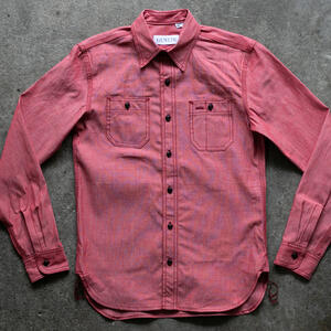 gustin #195 vintage red chambray workshirt