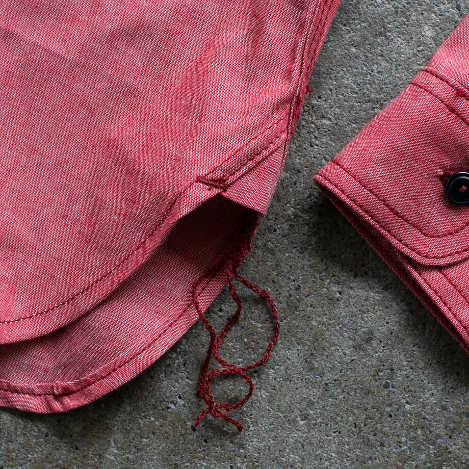 gustin #195 vintage red chambray workshirt