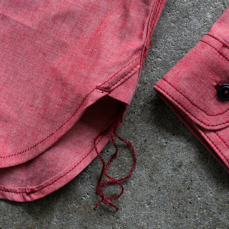gustin #195 vintage red chambray workshirt