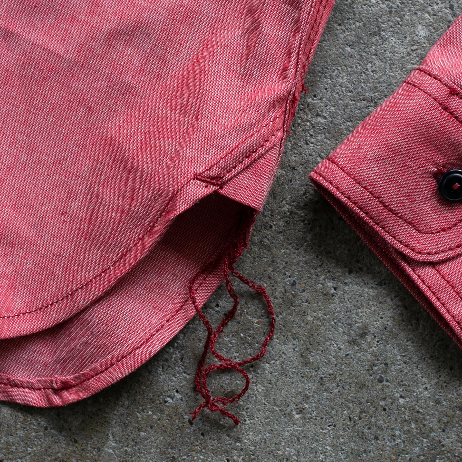 gustin #195 vintage red chambray workshirt