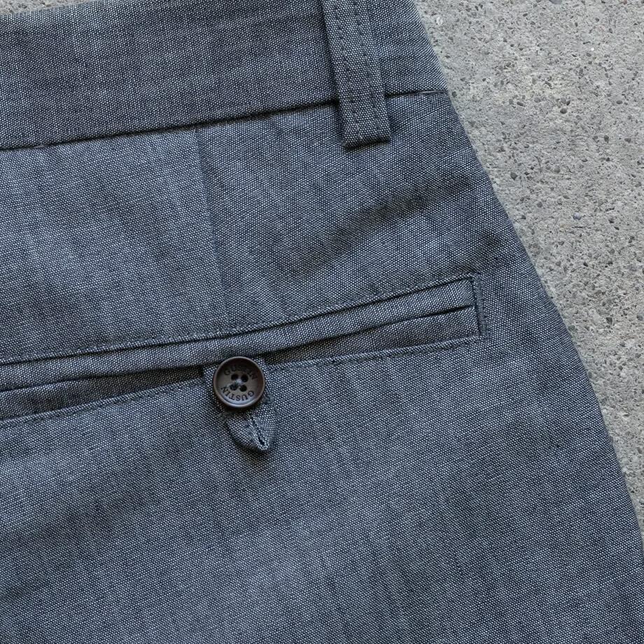 gustin #242 selvedge chambray chinos