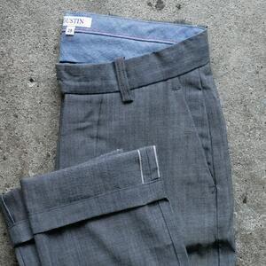 gustin #242 selvedge chambray chinos