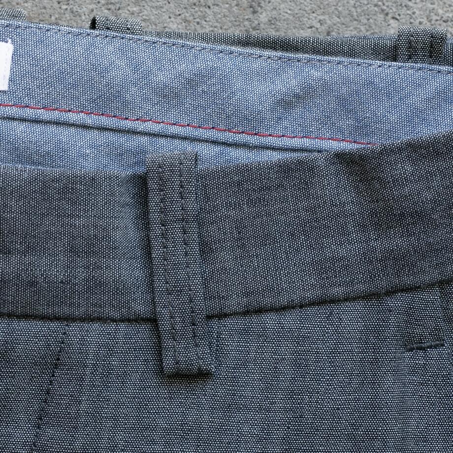 gustin #242 selvedge chambray chinos