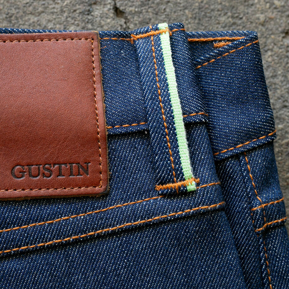 gustin #634 cone mills experimental selvedge - the green id