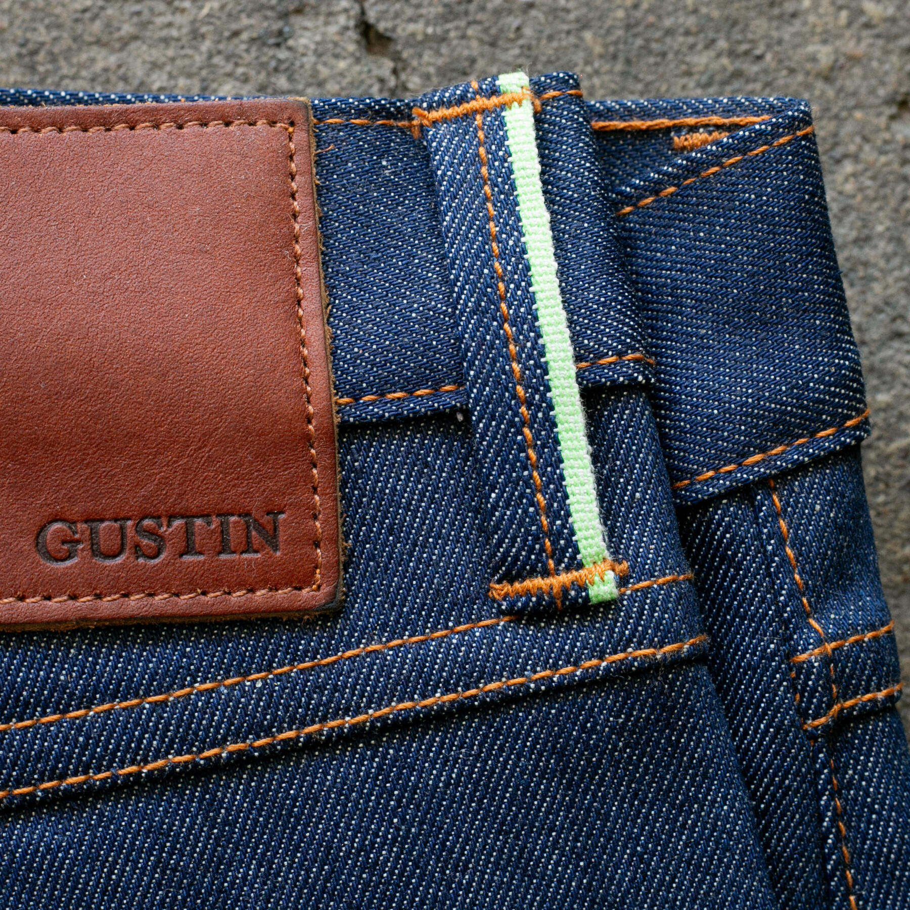 gustin #634 cone mills experimental selvedge - the green id