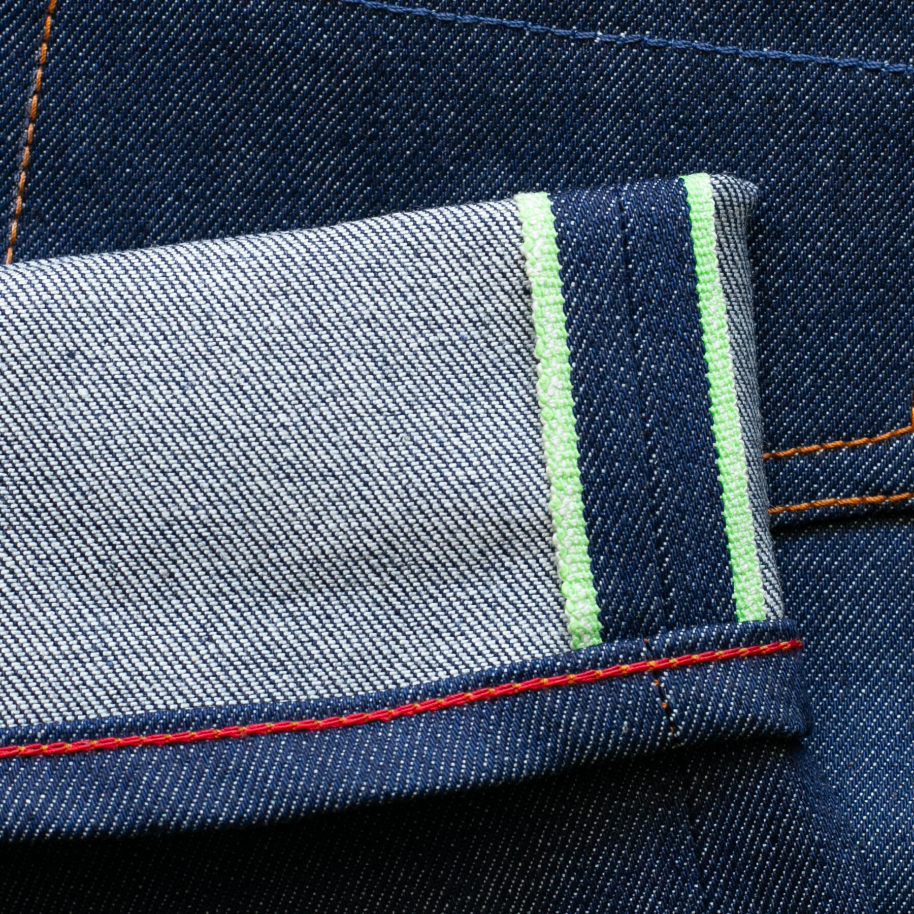 gustin #634 cone mills experimental selvedge - the green id