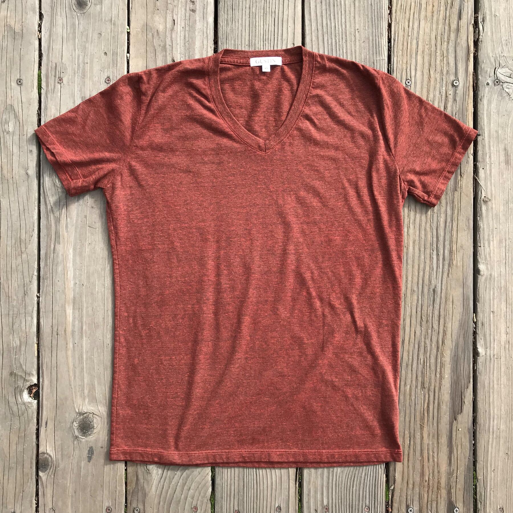 gustin usa heather v-neck t-shirt 8 pack