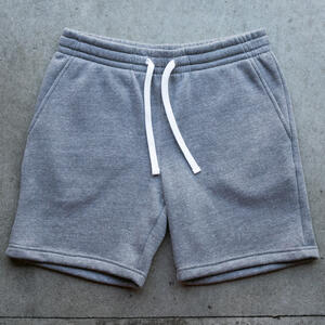 gustin plush fleece sweatshorts - heather grey